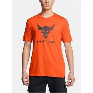 Oranžové pánské tričko Under Armour UA Project Rock Brahma Bull SS obraz