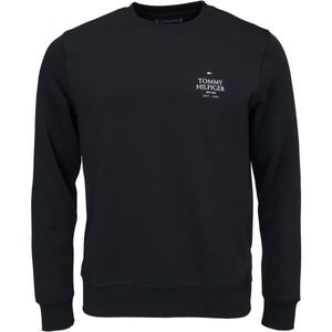 Tommy Hilfiger STACK SWEATSHIRT Pánská mikina, černá, velikost obraz