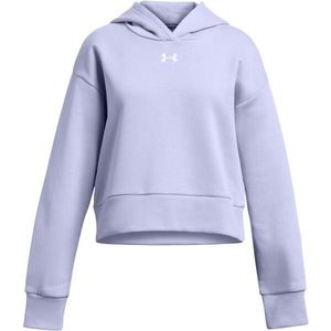 Under Armour RIVAL FLEECE CROP HOODIE Dívčí mikina, modrá, velikost obraz