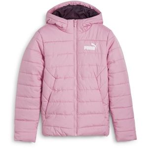 Puma ESSENTIALS HOODED PADDED JACKET Dívčí bunda, růžová, velikost obraz