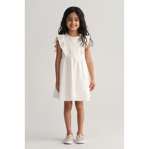 ŠATY GANT BRODERIE ANGLAISE FRILL DRESS WHITE obraz