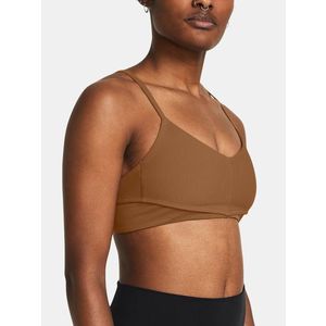 Under Armour Meridian Rib Bralette Sportovní podprsenka Hnědá obraz