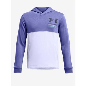 Under Armour UA Boys Rival Terry Hoodie Mikina dětská Fialová obraz