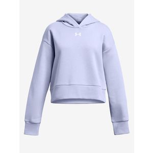 Under Armour UA Rival Fleece Crop Hoodie Mikina dětská Fialová obraz