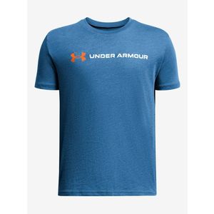 Under Armour UA B Logo Wordmark SS Triko dětské Modrá obraz