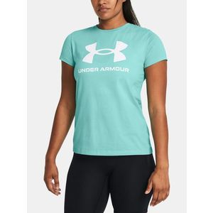 Under Armour UA W Sportstyle Logo SS Triko Modrá obraz