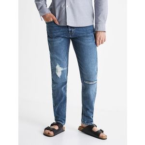 Celio C25 Bodestroys Jeans Modrá obraz