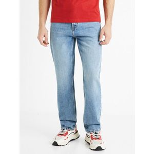 Celio C15 Dostraight Jeans Modrá obraz