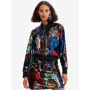 Desigual Sequin Bunda Černá obraz