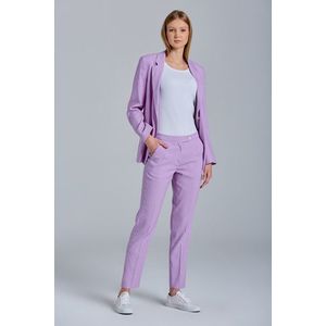 KALHOTY GANT D2. STRETCH LINEN TAPERED PANTS CROCUS PURPLE obraz