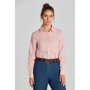 KOŠILE GANT REG POPLIN STRIPED SHIRT PEACHY PINK obraz