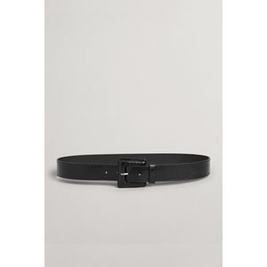 OPASEK GANT D1. EMBOSSED BELT BLACK obraz