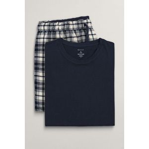 PYŽAMO GANT FLANNEL PANTS AND T-SHIRT GB EVENING BLUE obraz