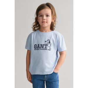 TRIČKO GANT GANT DOG PRINT T-SHIRT FRESH BLUE obraz