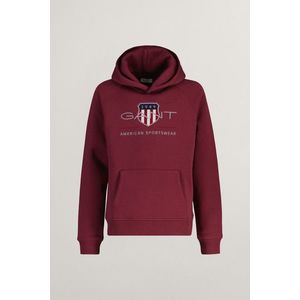 MIKINA GANT ARCHIVE SHIELD HOODIE WINE RED obraz