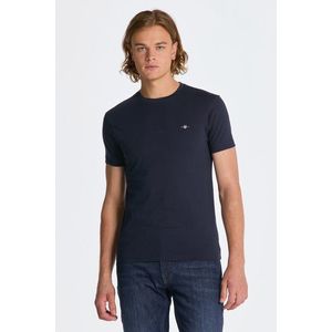 TRIČKO GANT SLIM SHIELD SS T-SHIRT EVENING BLUE obraz