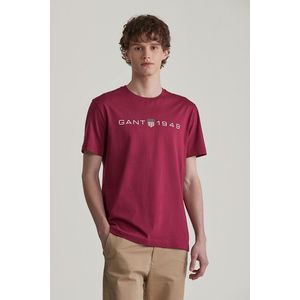 TRIČKO GANT PRINTED GRAPHIC SS T-SHIRT RICH WINE obraz