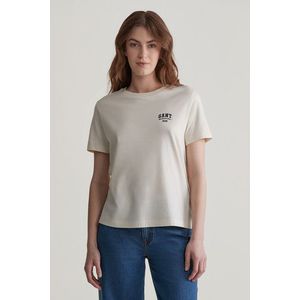 TRIČKO GANT REG SMALL GRAPHIC SS T-SHIRT CREAM obraz