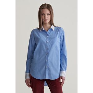 KOŠILE GANT REL PATCHWORK POPLIN SHIRT CLEAR SKY obraz