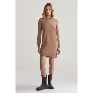 ŠATY GANT SUPERFINE LAMBSWOOL DRESS CARAMEL BEIGE obraz