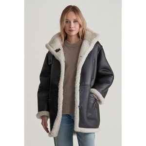 BUNDA GANT SHEARLING COAT BLACK obraz