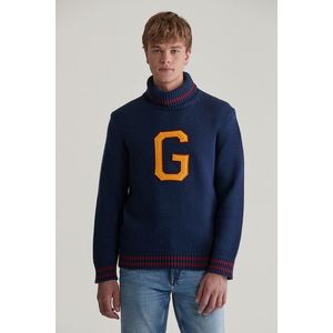 SVETR GANT SEASONAL G TURTLENECK EVENING BLUE obraz