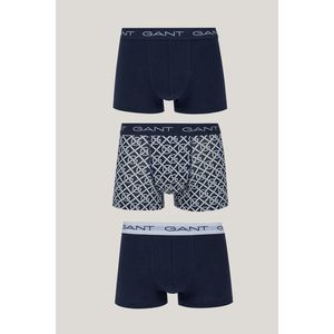 SPODNÍ PRÁDLO GANT G PATTERN TRUNK 3-PACK EVENING BLUE obraz