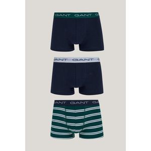 SPODNÍ PRÁDLO GANT STRIPE TRUNK 3-PACK DEEP FOREST obraz