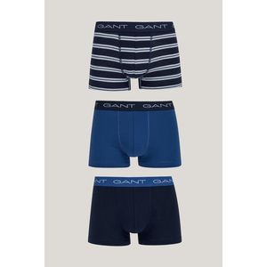 SPODNÍ PRÁDLO GANT STRIPE TRUNK 3-PACK EVENING BLUE obraz