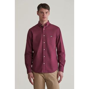 KOŠILE GANT REG MICRO PRINT SHIRT WINE RED obraz