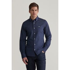 KOŠILE GANT SLIM MICRO PRINT SHIRT EVENING BLUE obraz