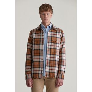 KOŠILE GANT HERRINGBONE CHECK OVERSHIRT WARM EARTH obraz