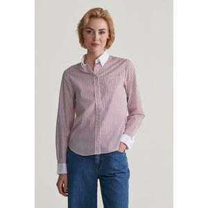 KOŠILE GANT REG CONTRAST COLLAR STRIPED SHIRT RUBY RED obraz