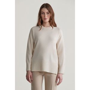 SVETR GANT HERRINGBONE DETAIL C-NECK CREAM obraz