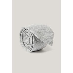 KRAVATA GANT HERRINGBONE WOOL BLEND TIE LIGHT GREY obraz