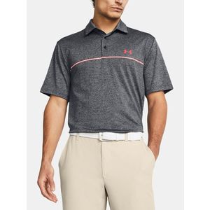 Under Armour UA Playoff 3.0 Stripe Polo triko Šedá obraz