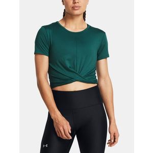 Under Armour Motion Crossover Crop SS Triko Zelená obraz