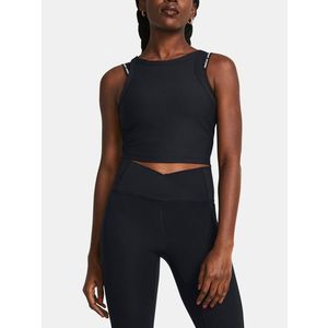 Under Armour Meridian Rib Crop Triko Černá obraz