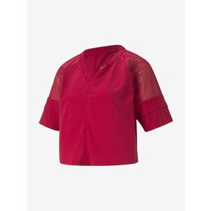 Puma Fashion Luxe Crop top Červená obraz