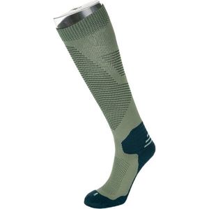 KILPI COMPRESS Unisex běžecké podkolenky, khaki, velikost obraz