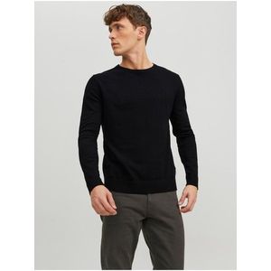 Černý pánský basic svetr Jack & Jones Basic - Pánské obraz