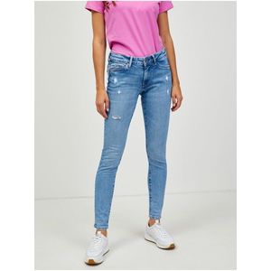 Světle modré dámské skinny fit džíny Pepe Jeans Pixie obraz