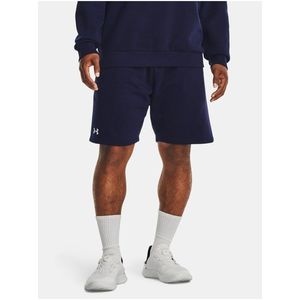 Tmavě modré kraťasy Under Armour UA Rival Fleece Shorts obraz