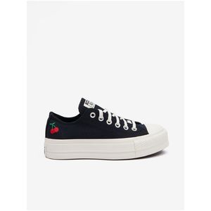 Černé dámské tenisky Converse Chuck Taylor All Star Lift Platform Cherries obraz