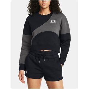 Černá dámská mikina Under Armour Essential Fleece Crew obraz