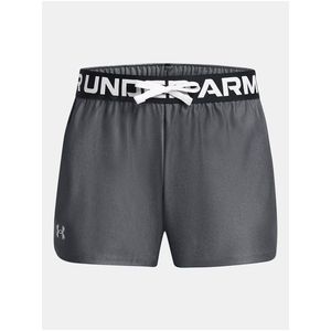 Tmavě šedé sportovní kraťasy Under Armour Play Up Solid Shorts obraz