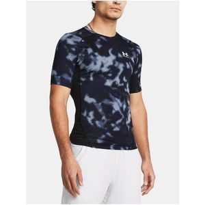 Tmavě modré sportovní tričko Under Armour UA HG Armour Printed SS obraz