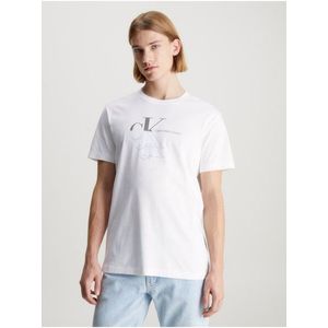 Calvin Klein pánské bílé tričko Monogram obraz