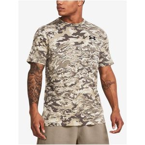 Hnědé pánské maskáčové tričko Under Armour UA ABC CAMO SS obraz