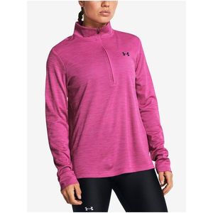 Růžová dámská mikina Under Armour Tech Textured 1/2 Zip obraz